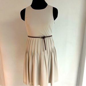 CALVIN KLEIN Classic Fit&Flare Khaki Dress NWT